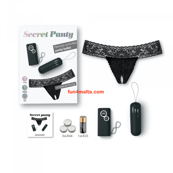 Love to love Secret Panty , black-onyx